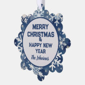 Een feestelijke en gepersonaliseerde herinnering: ornament kaart (Links)