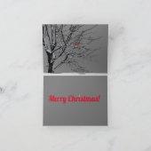 Een feestelijke kerstkaart met Sandhill Cranes Feestdagen Kaart (Binnen)