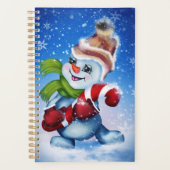 Een feestelijke sneeuwman planner (Voorkant)