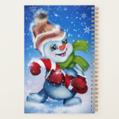 Een feestelijke sneeuwman planner (Achterkant)
