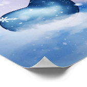 Een feestelijke sneeuwman poster (Hoek)