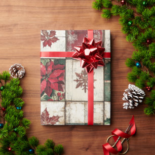 Een feestelijke Tegel met kerstthema Cadeaupapier