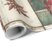 Een feestelijke Tegel met kerstthema Cadeaupapier (Rol Hoek)