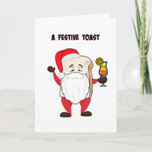 Een Feestelijke Toast Feestdagen Kaart