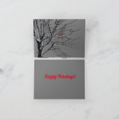 Een feestelijke vakantiekaart met Sandhill Cranes Feestdagen Kaart (Binnen)