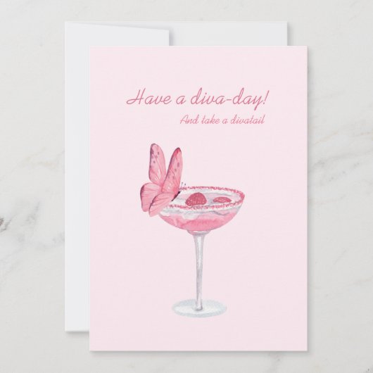 Een feestkaart voor een diva (Voorkant)