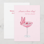 Een feestkaart voor een diva (Voorkant / Achterkant)