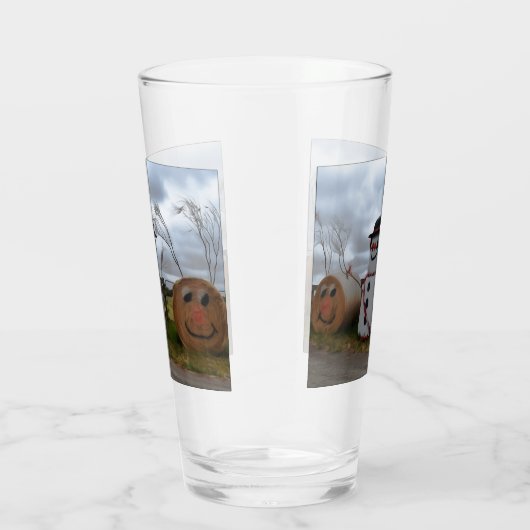 Een feestkerst glas (Rechts)