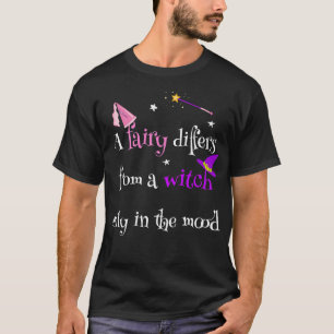 Een feilloos verschil van een heks voor vrouwen gr t-shirt