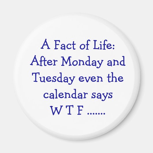 Een feit van het leven - Magneet (Voorkant)