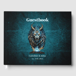 Een fel blauw dier, een majestueus wezen gastenboek