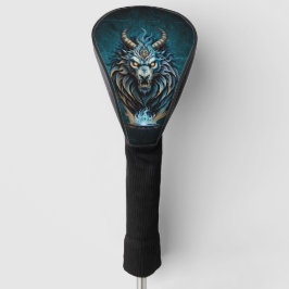 Een fel blauw dier, een majestueus wezen golfheadcover