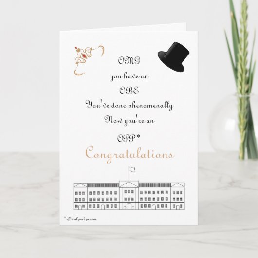 Een felicitatie kaart (Voorkant)