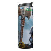 Een felle Orc Warrior Queen Thermosbeker (Gedraaid links)