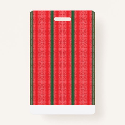 Een felrode appel zit op een effen wit oppervlak. badge (Achterkant)