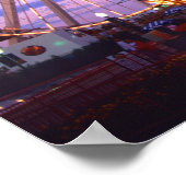 Een ferris wiel en carrousel bij de marine pier in poster (Hoek)