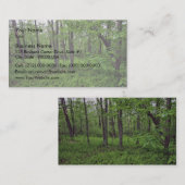 Een fervenbed rond bomen visitekaartje (Voorkant / Achterkant)