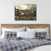 Een festival in Antwerpen Canvas Afdruk (Insitu (Slaapkamer))
