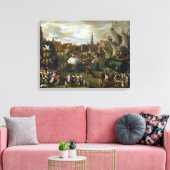 Een festival in Antwerpen Canvas Afdruk (Insitu (Woonkamer))