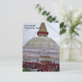 Een festival in Boudha Stupa Briefkaart (Staand voorkant)
