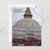Een festival in Boudha Stupa Briefkaart (Voorkant / Achterkant)
