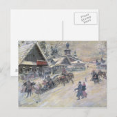 Een Festive Walk, Rusland Briefkaart (Voorkant / Achterkant)