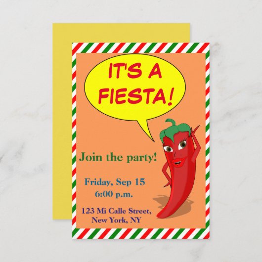 Een Fiesta Kaart (Voorkant / Achterkant)