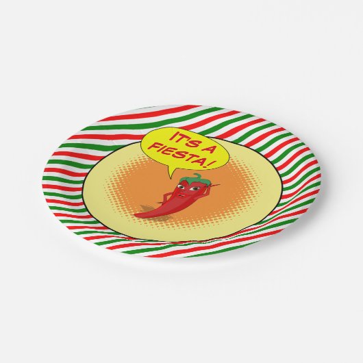 Een Fiesta Papieren Bordje (Gekanteld)