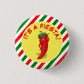 Een Fiesta Ronde Button 3,2 Cm (Voorkant)