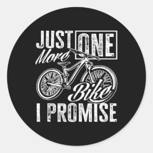 Eén Fiets Meer, Dat Zweer Ik Fietser Humor Ronde Sticker