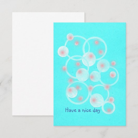 Een fijne dag bedankkaart (Voorkant / Achterkant)