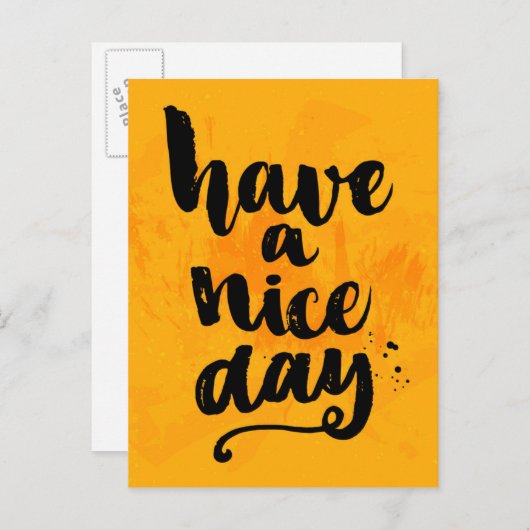 Een fijne dag briefkaart (Voorkant / Achterkant)