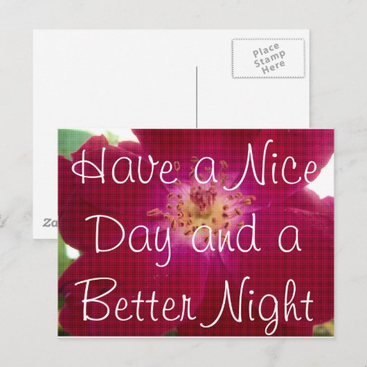 Een fijne dag briefkaart (Voorkant / Achterkant)