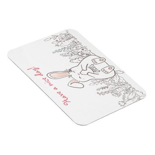 Een fijne dag/een fijne bunny magneet (Rechterzijde)