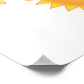 Een fijne dag - een glimlach op de zon poster (Hoek)