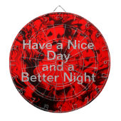 Een fijne dag en een beter kwaliteitsdartboard dartbord (Voorkant)