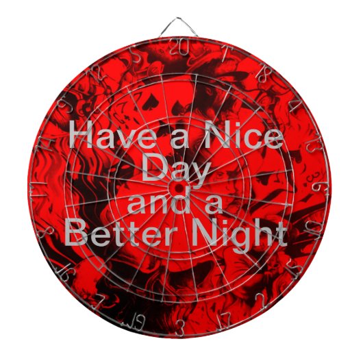 Een fijne dag en een beter kwaliteitsdartboard dartbord (Voorkant)