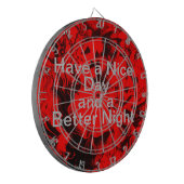 Een fijne dag en een beter kwaliteitsdartboard dartbord (Voorkant Links)