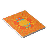 Een fijne dag en een beter nachtrood ontwerp notitieblok (Schuin)