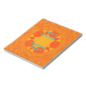 Een fijne dag en een beter nachtrood ontwerp notitieblok (Linkerzijde)