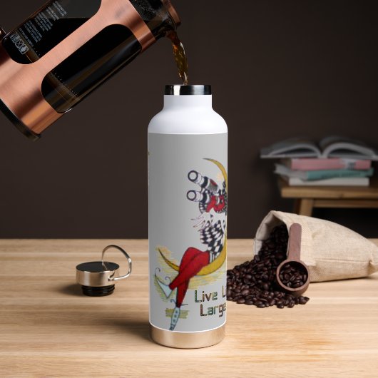 Een fijne dag en een beter 's nachts leven lang waterfles (Koffie)