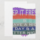 Een fijne dag en een betere avond om het vers te h briefpapier (Voorkant / Achterkant)