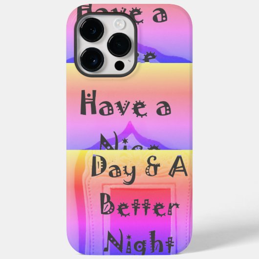 Een fijne dag en een betere nacht dankzij dankbaar Case-Mate iPhone case (Achterkant)