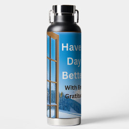 Een fijne dag en een betere nacht met dankbaarheid waterfles