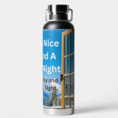Een fijne dag en een betere nacht met dankbaarheid waterfles (Achterkant)