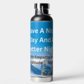 Een fijne dag en een betere nacht met dankbaarheid waterfles (Links)
