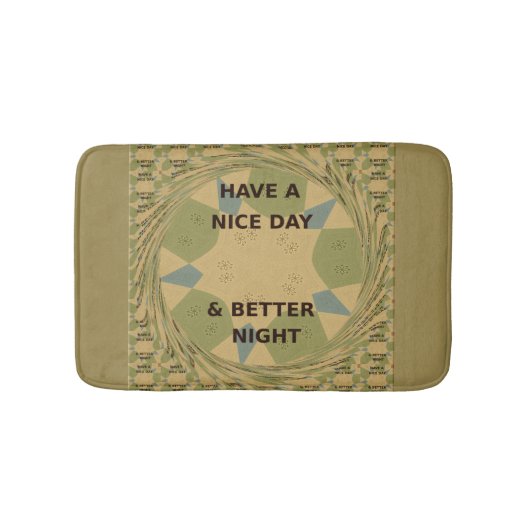Een fijne dag en een betere nachtelijke badmat (Voorkant)