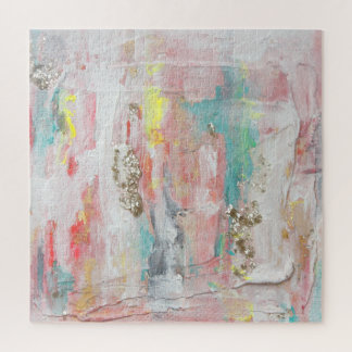 Een fijne dag - Gemengde media Abstract schilderen Legpuzzel