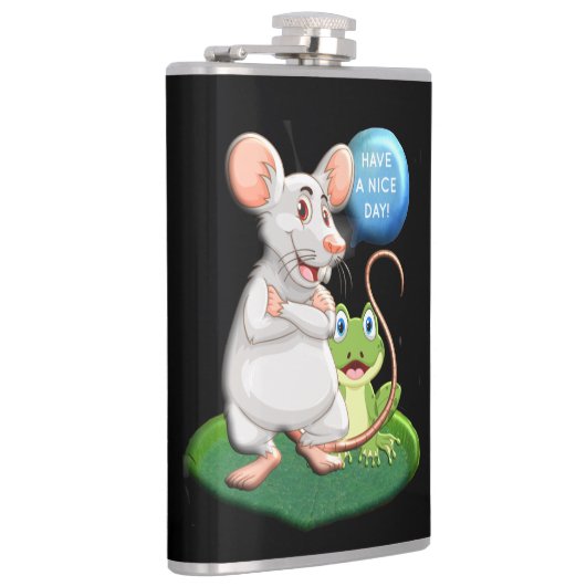 Een fijne dag heupfles (Rechts)