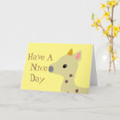 Een fijne dag kaart (Gele Bloem)